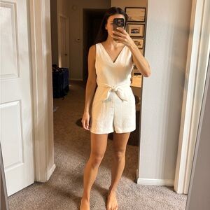 Aritzia Wilfried cream romper